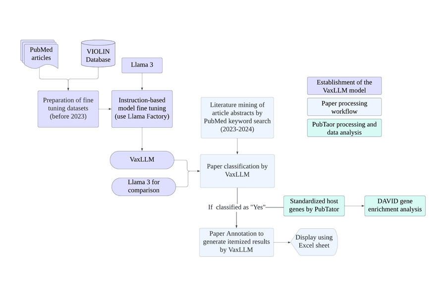 Overview of the VaxLLM design and workflow